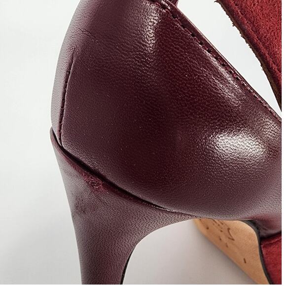 IRO Burgundy Suede/Leather Pumps Women's Size 37 (US 6.5) - Picture 11 of 15